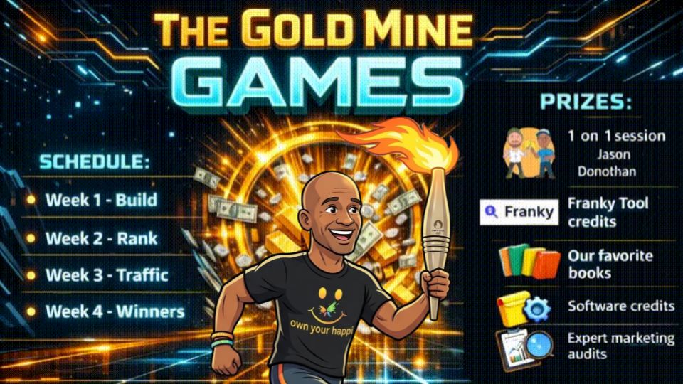 The Gold Mine Games challenge schedule and prizes